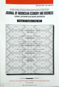 Journal Of Indonesian Economy And Business, Volume 32, Number 2, May 2017