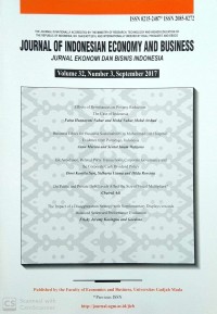 Journal Of Indonesian Economy And Business, Volume 32, Number 3, September 2017